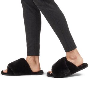 Sorel Go Mail Run Faux Fur Suede Slippers